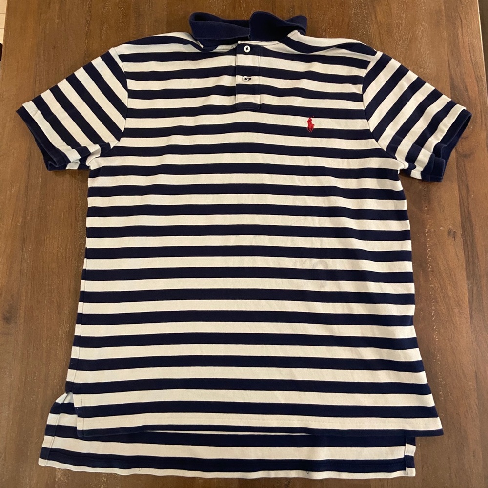 Striped polo shirt